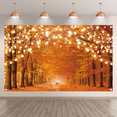 Capture the Beauty of Fall Maple Forest Backdrop - UUFelice Studio