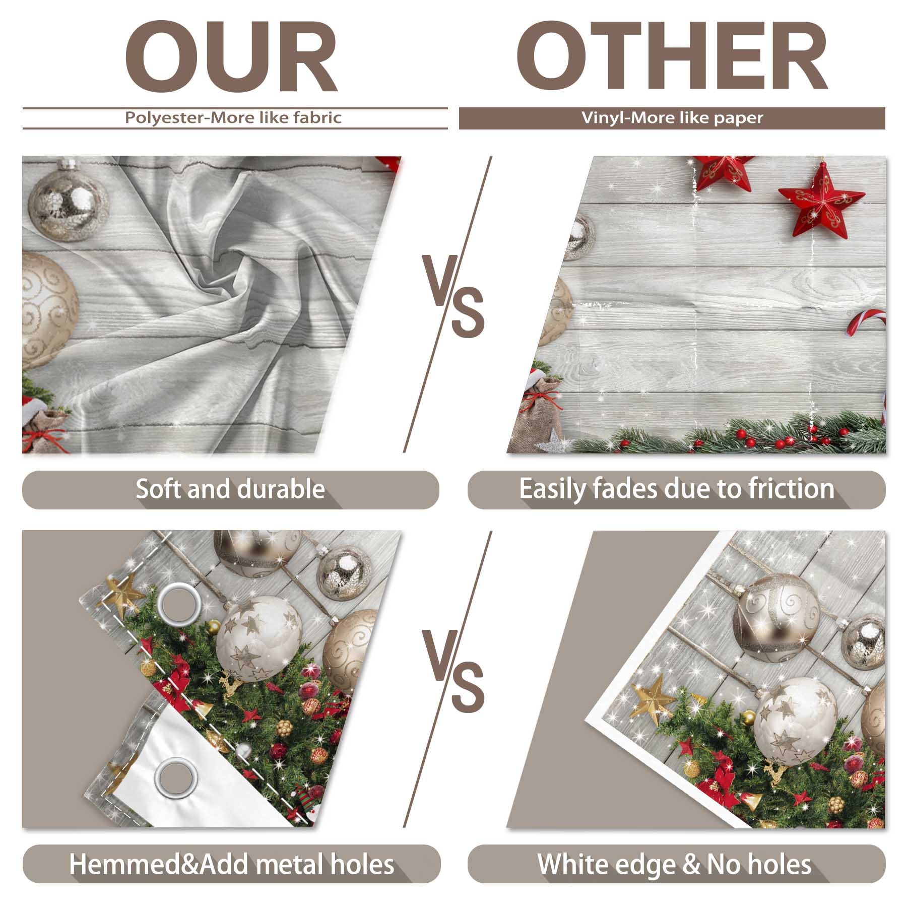 Christmas Winter White Wood Floor Party Backdrop - UUFelice Studio