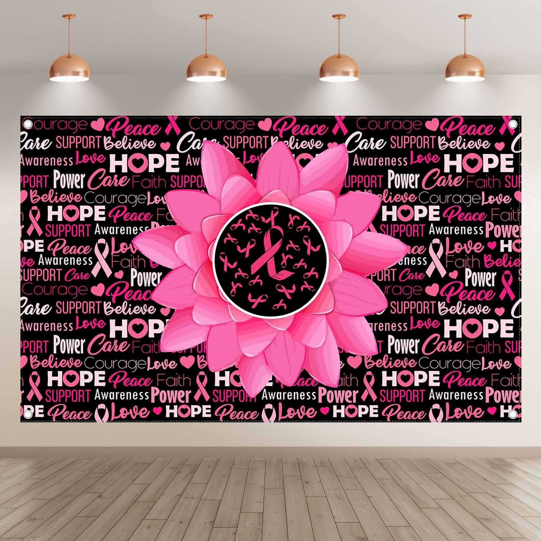 Breast Cancer Awareness Pink Backdrop