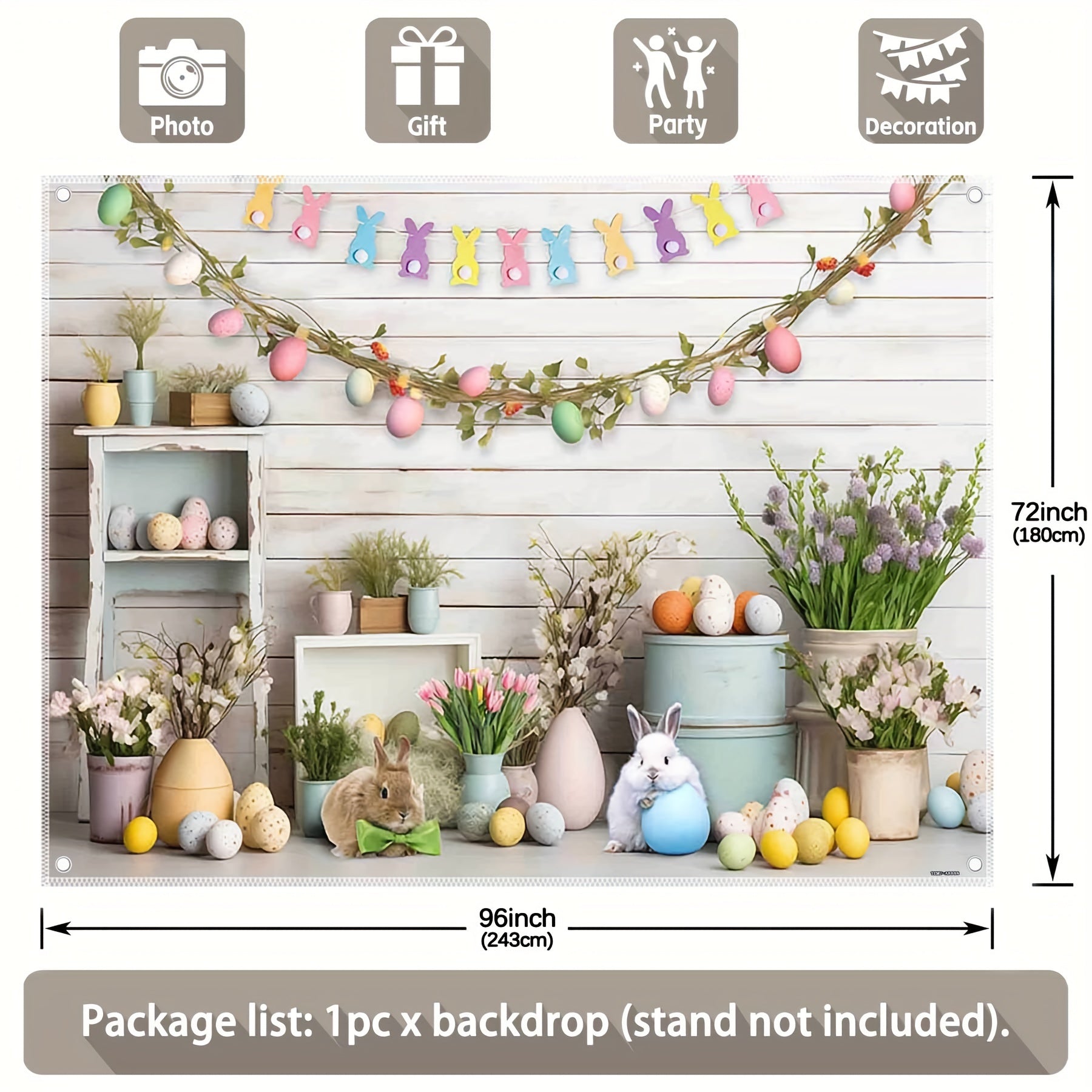 Spring Easter Polyester Photography Backdrop - UUFelice Studio