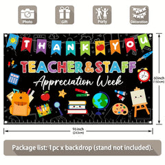 America Thank You Teachers & Staff Appreciate Week  Backdrop - UUFelice Studio