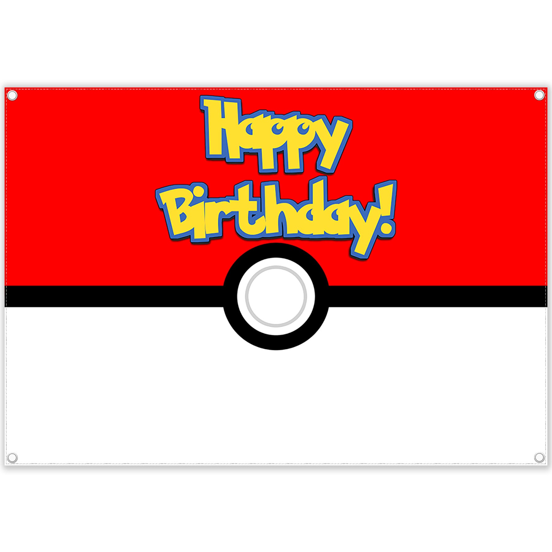 Anime Kids Birthday Cartoon Pokemon Backdrop