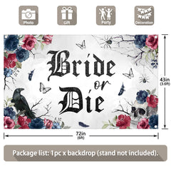 Bride Die Spider Nightingale Butterfly Backdrop