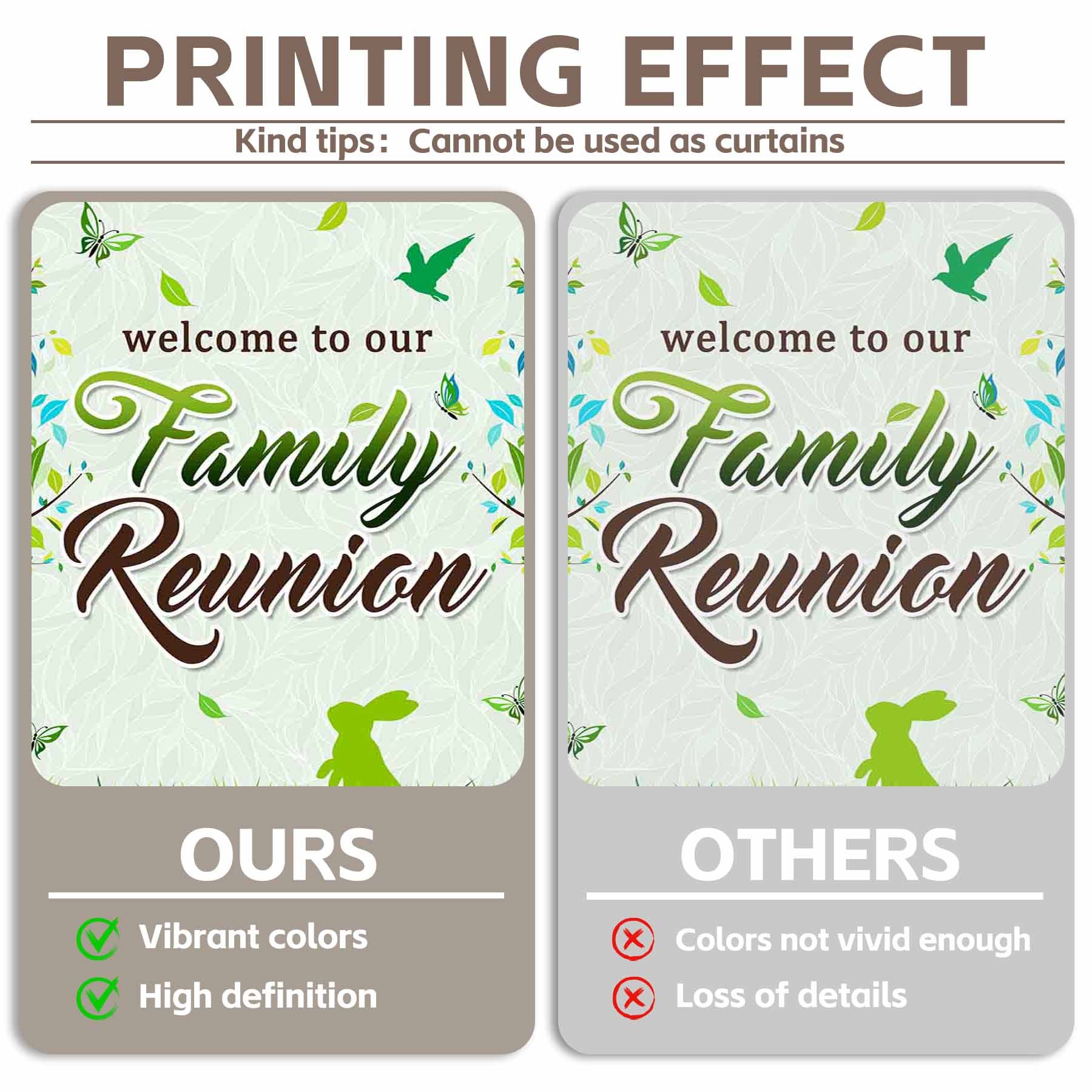 Family Reunion Welcome Tree Backdrop