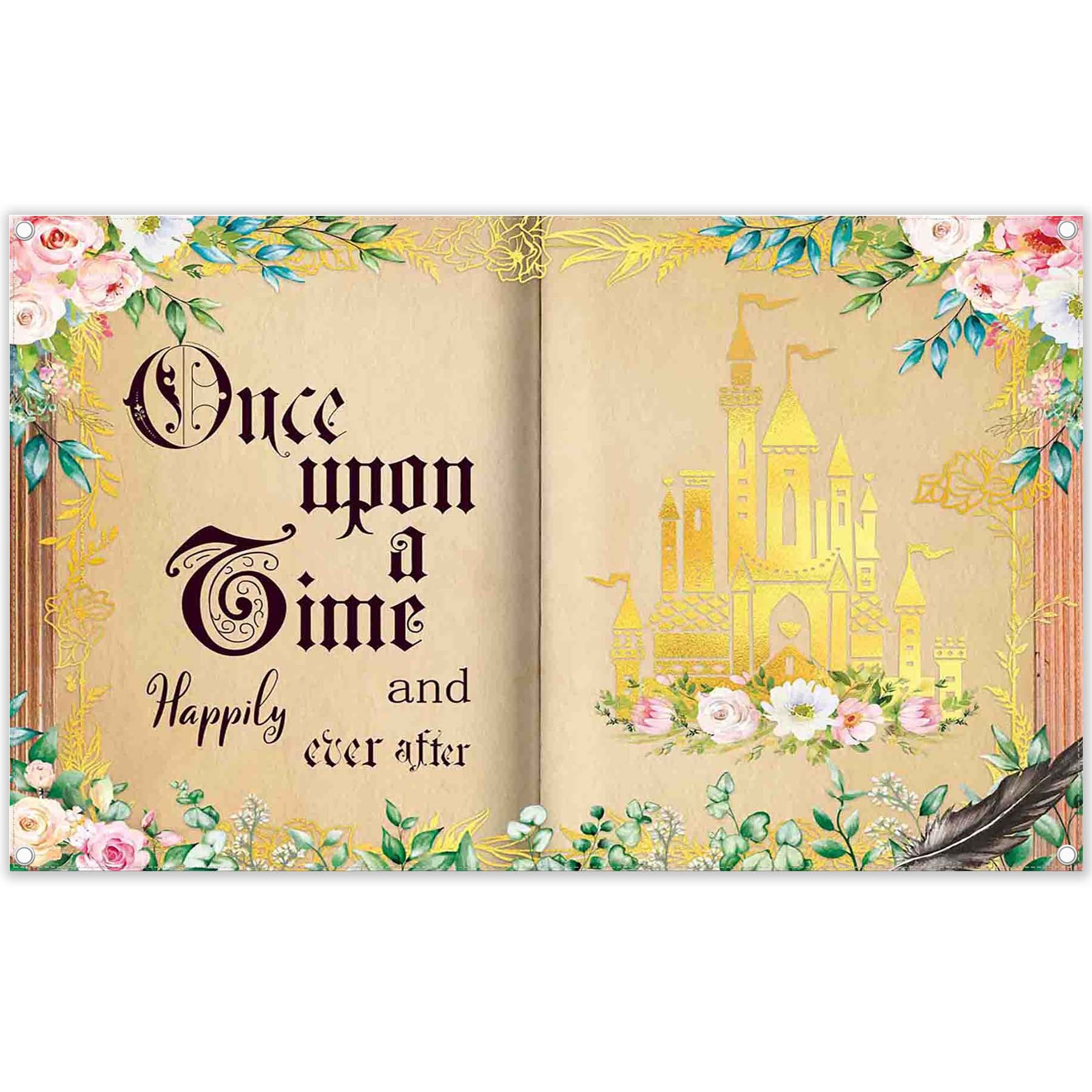 Fairy Tale Story Book Castle Backdrop