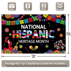 Hispanic Nation Heritage Month Backdrop