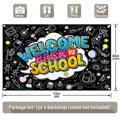 Welcome Back To School  First Day Of Kindergarten Backdrop(FAST)