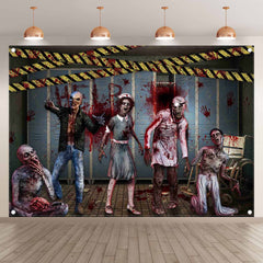 Halloween Horror Hospital Theme Backdrop