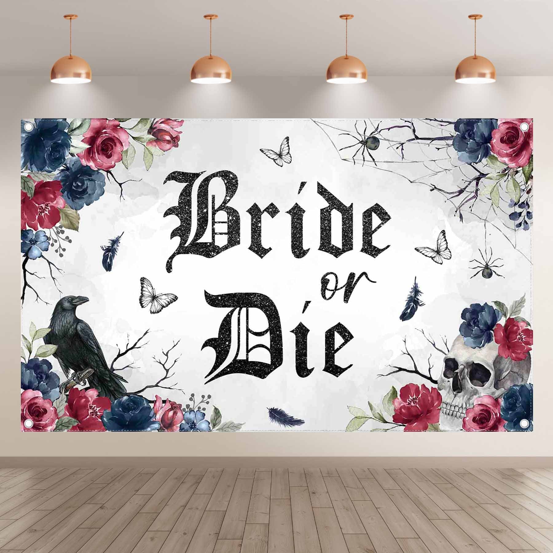 Bride Die Spider Nightingale Butterfly Backdrop