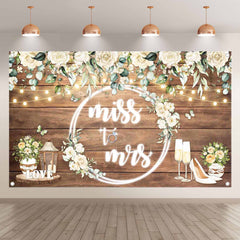 Miss to Mrs Bridal Baby Shower Backdrop