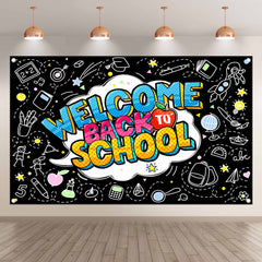 Welcome Back To School  First Day Of Kindergarten Backdrop(FAST)