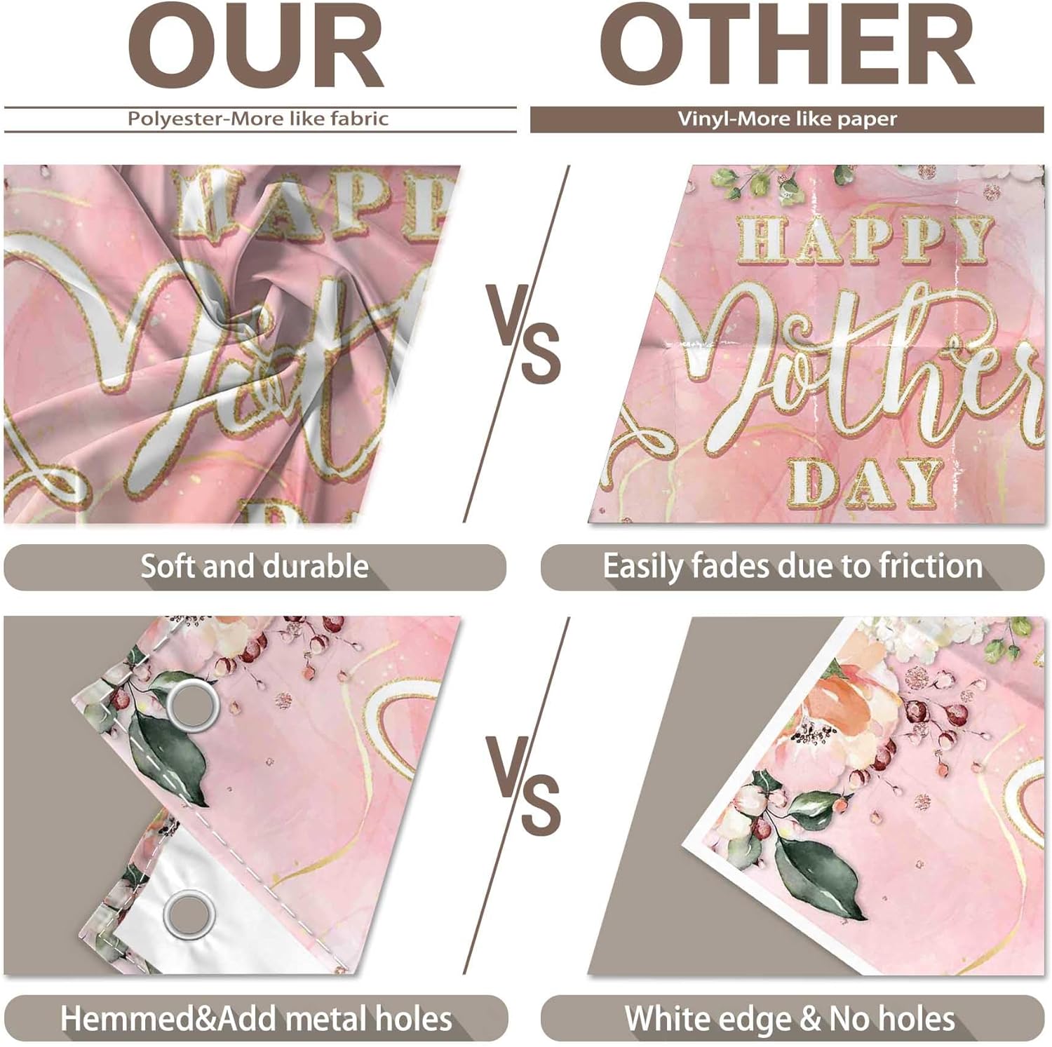 Happy Mother's Day Watercolor Floral Butterfly Backdrop(FAST)