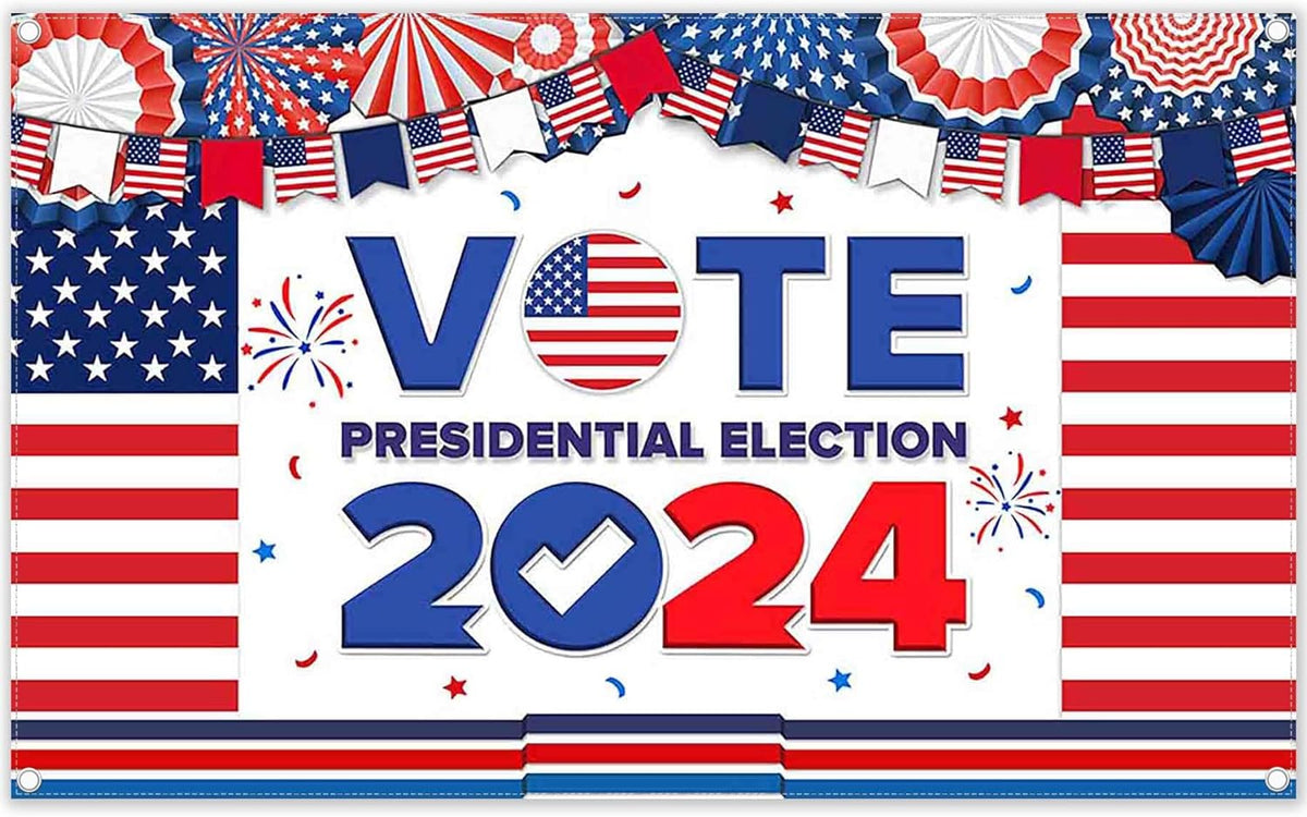 2024 Election Theme Vote for President American Backdrop(FAST)