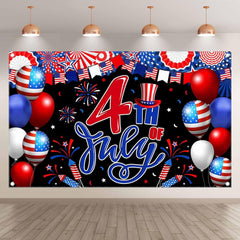 Independence Day 4th of July American Star Backdrop