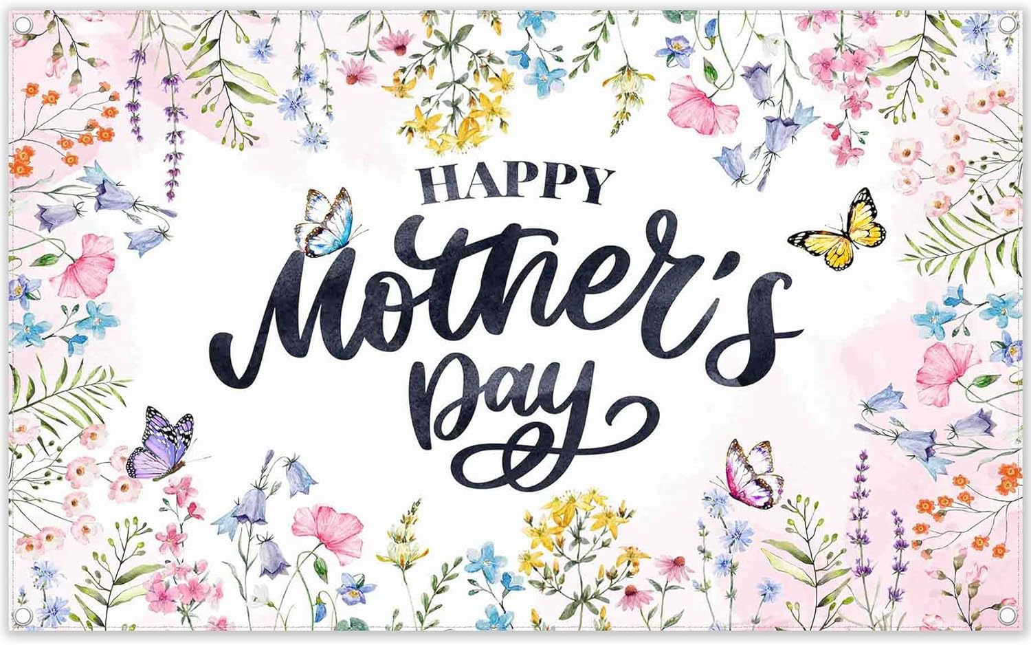 Happy Mother's Day Butterfly Floral Background（FAST）