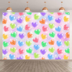 Valentine's Day Sweet Heart Conversation Hearts Backdrop(FAST)