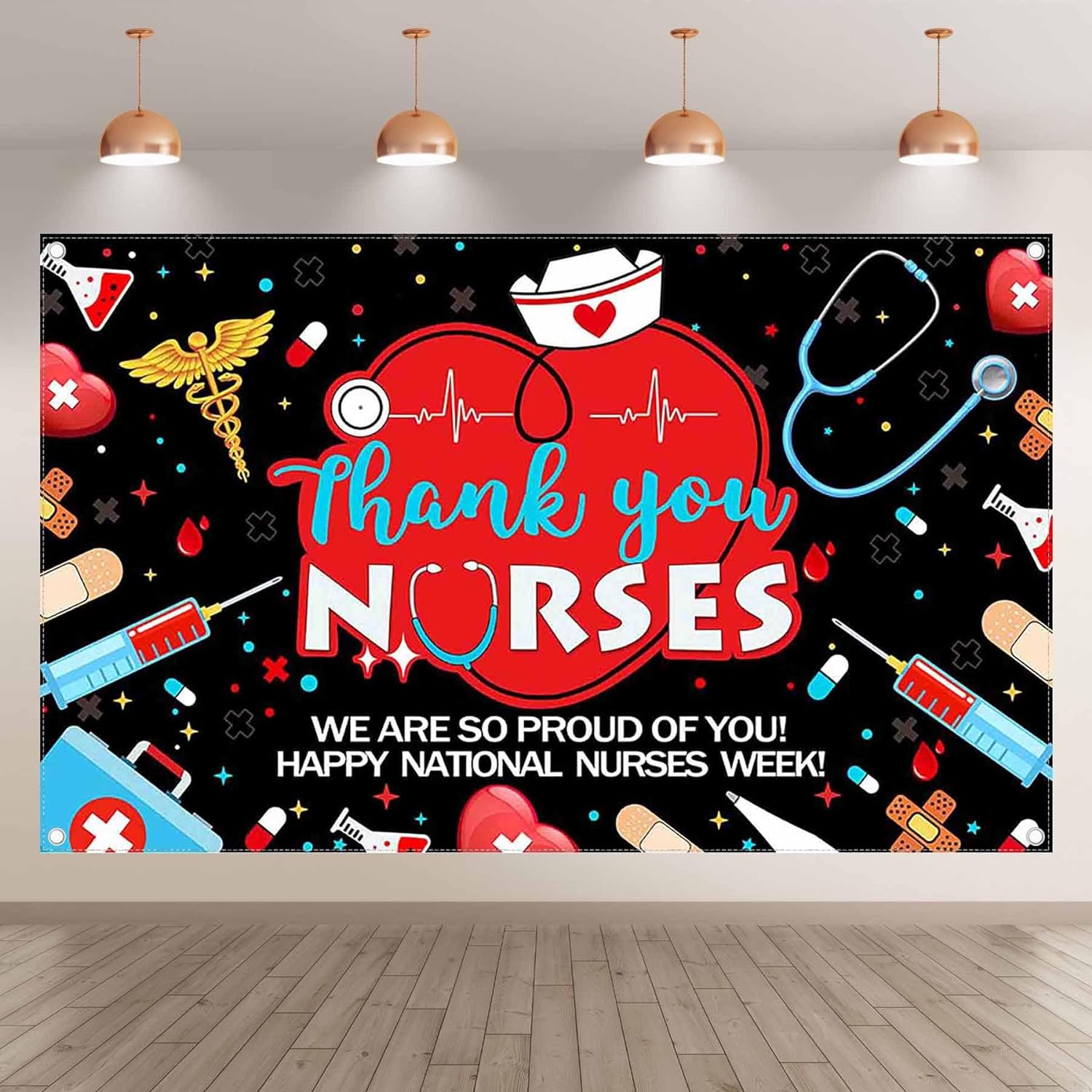 Thank You Nurses National Nurse Appreciation Week Backdrop