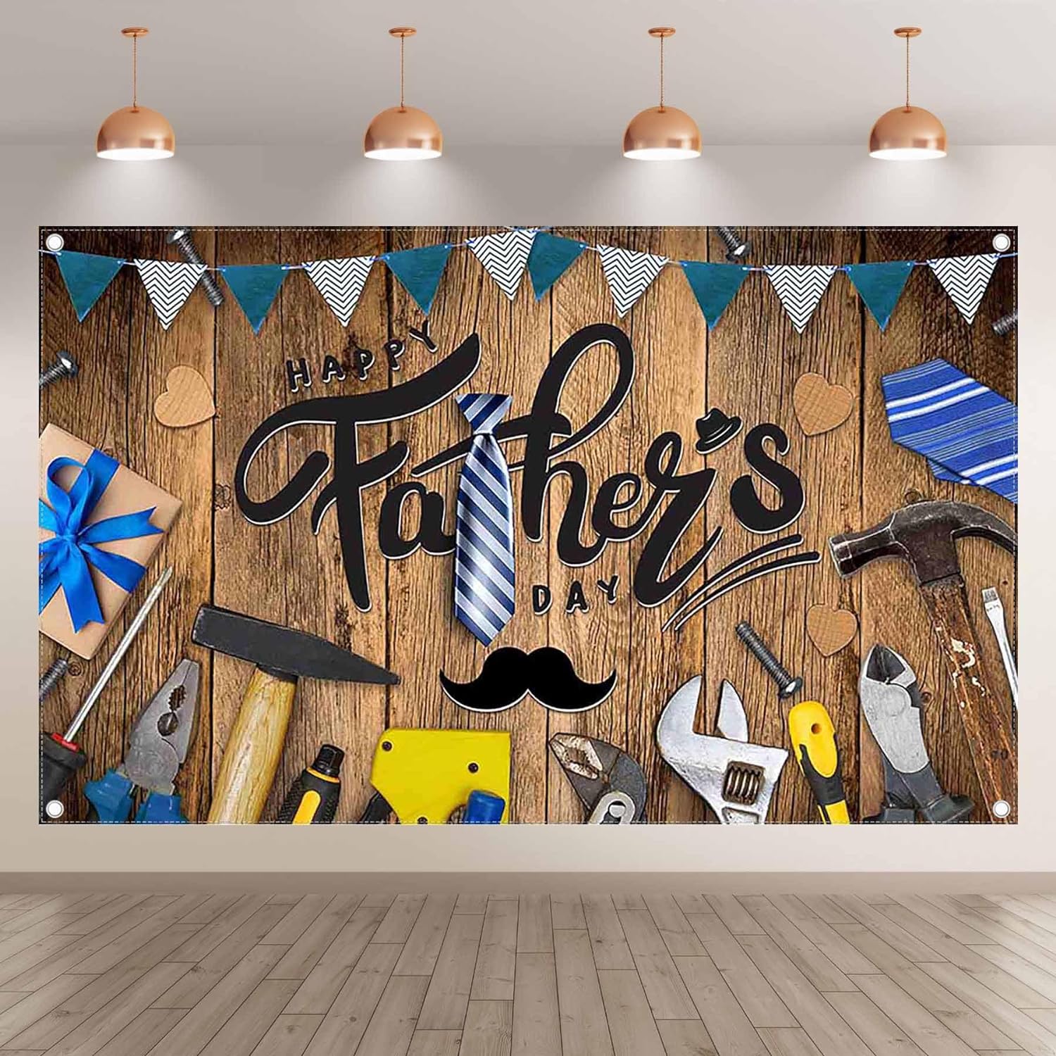 Father's Day Rustic Wooden Backdrop(FAST)