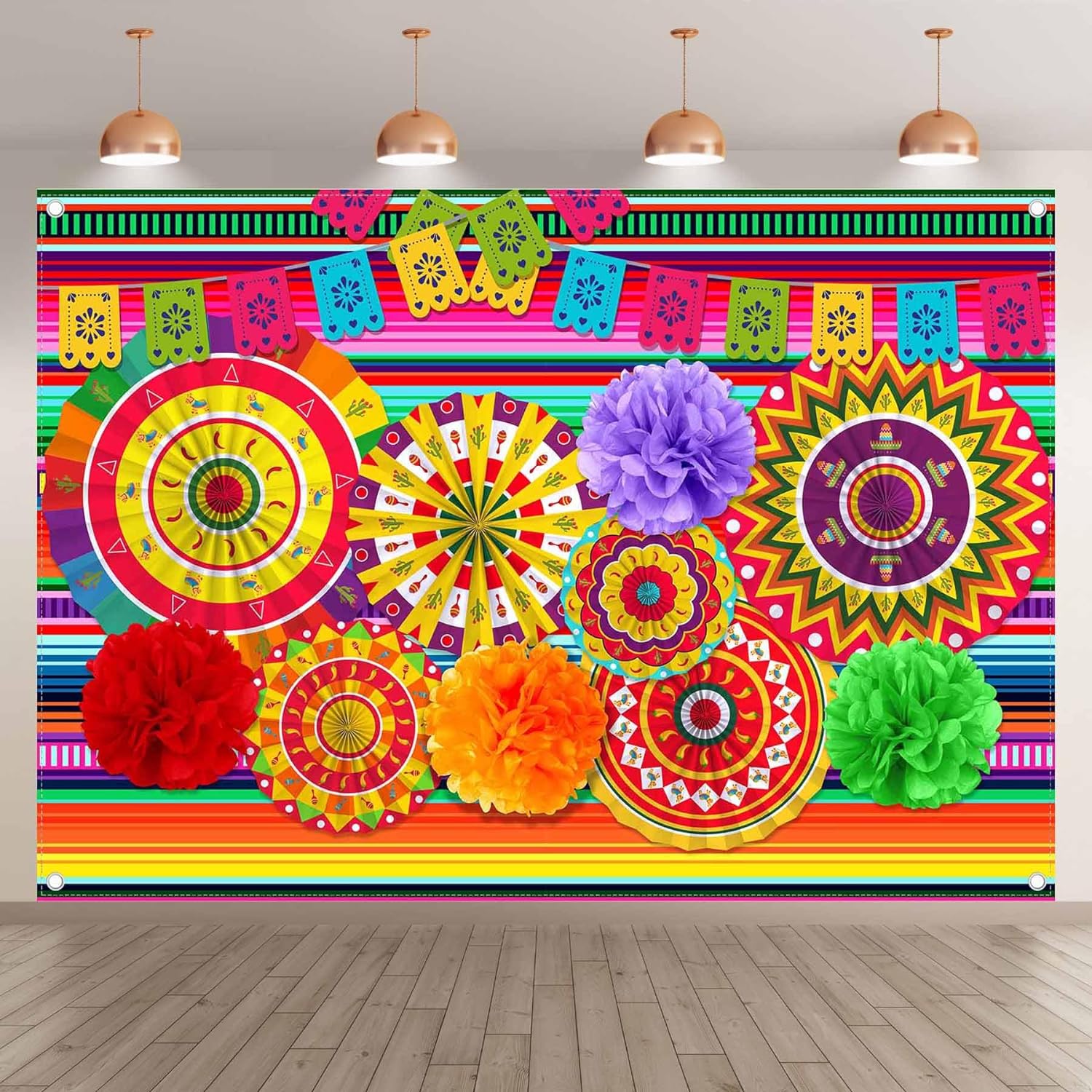 Fabric Mexican Fiesta Theme Cinco De Mayo Background(FAST) - UUFelice Studio