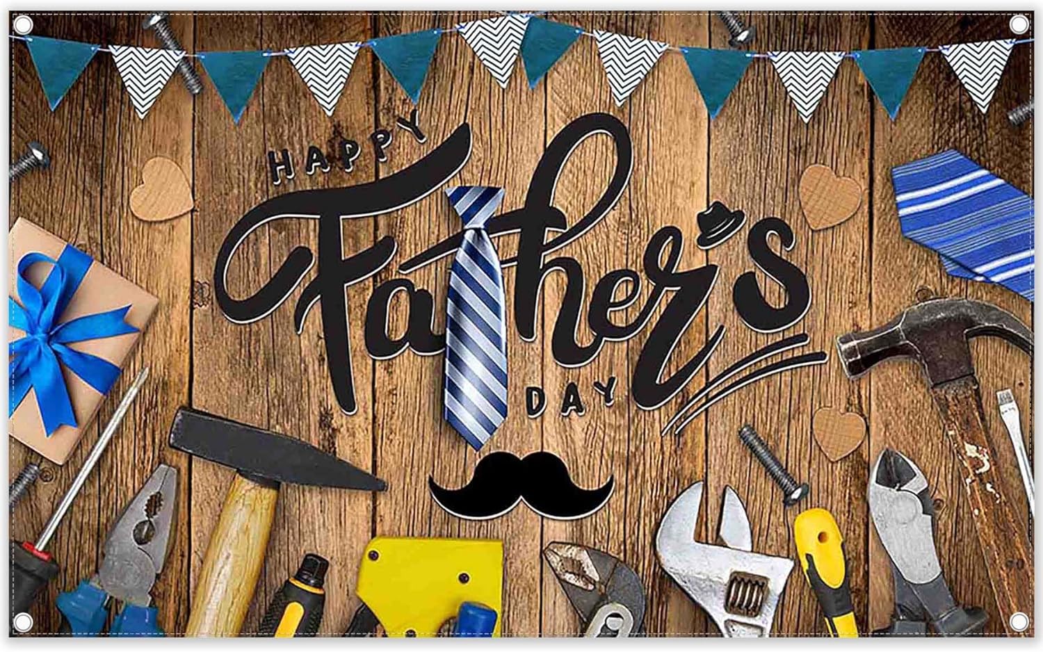 Father's Day Rustic Wooden Backdrop(FAST)