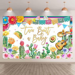 Taco Bout a Baby Mexican Fiesta Baby Shower Backdrop