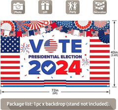 2024 Election Theme Vote for President American Backdrop(FAST)