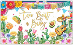 Taco Bout a Baby Mexican Fiesta Baby Shower Backdrop