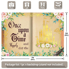 Fairy Tale Story Book Castle Backdrop