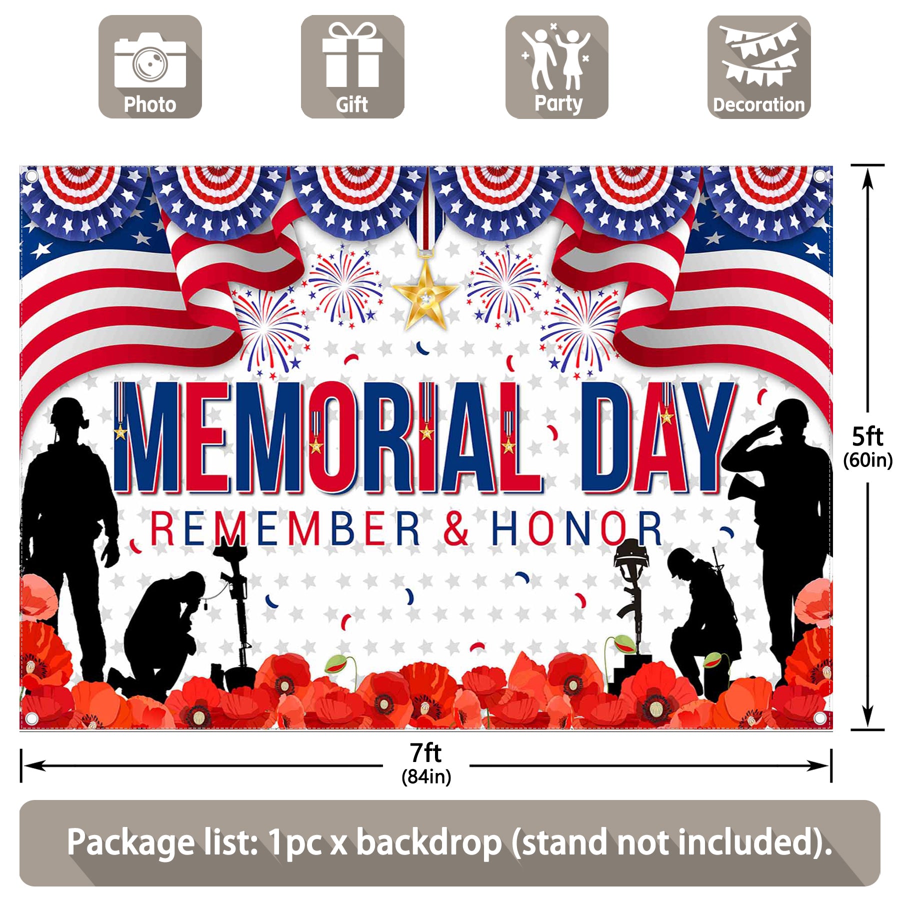 Memorial Day America Remember And Honor Background - UUFelice Studio