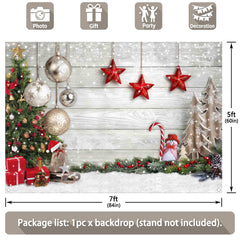 Christmas Winter White Wood Floor Party Backdrop - UUFelice Studio