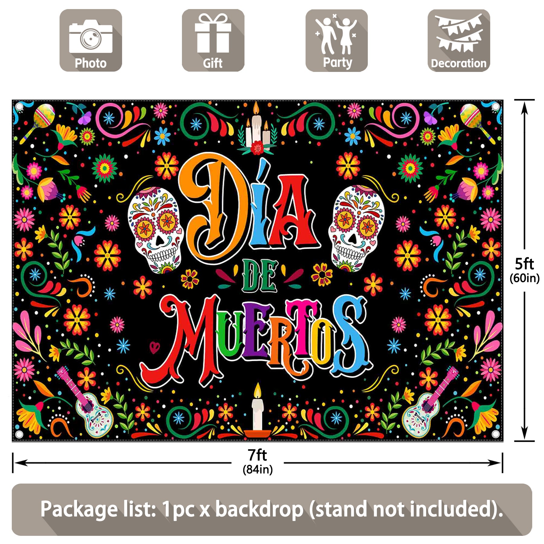 Day of The Dead Mexican Fiesta Background