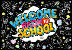 Welcome Back To School  First Day Of Kindergarten Backdrop(FAST)