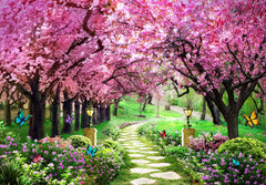 Spring Scenery Polyester Photography Backdrop - UUFelice Studio