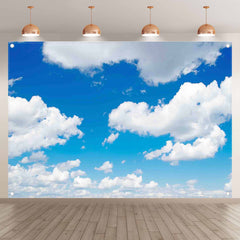 Blue Sky White Clouds Sunshine Clouds Background(FAST) - UUFelice Studio