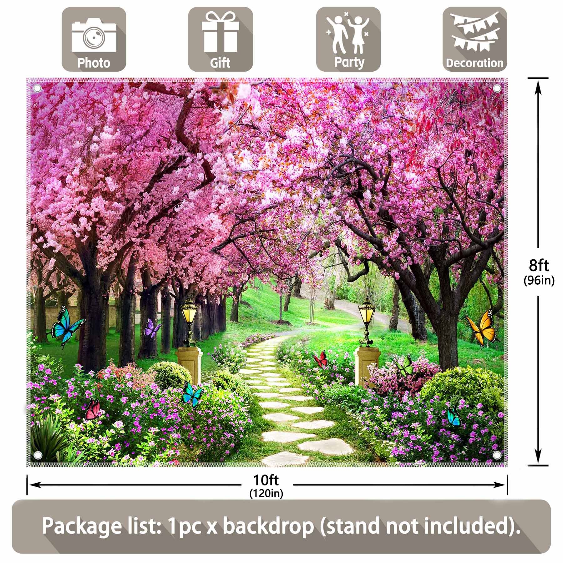 Spring Scenery Mystery Tree Backdrop - UUFelice Studio