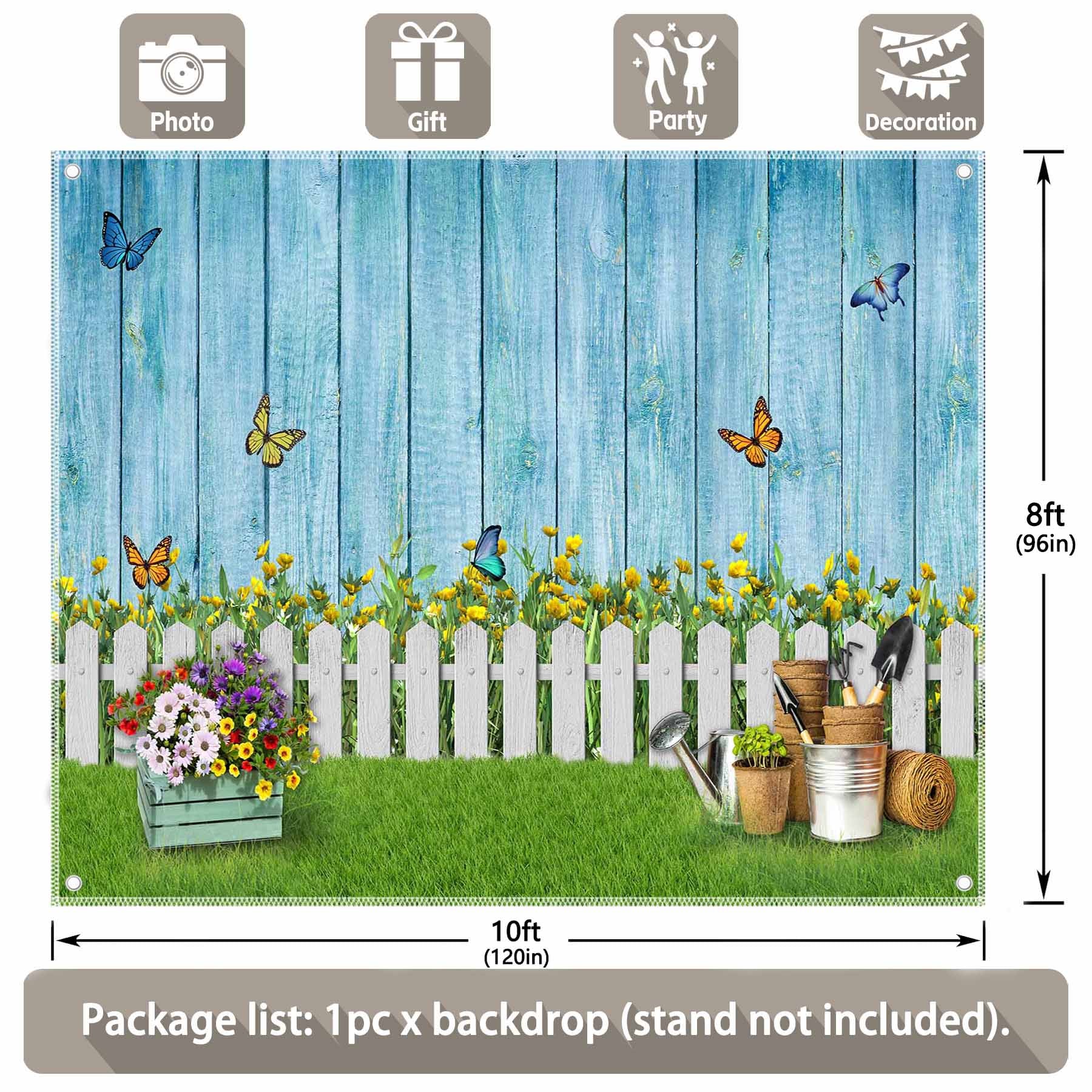 Easter Spring Garden Photography Backdrop - UUFelice Studio