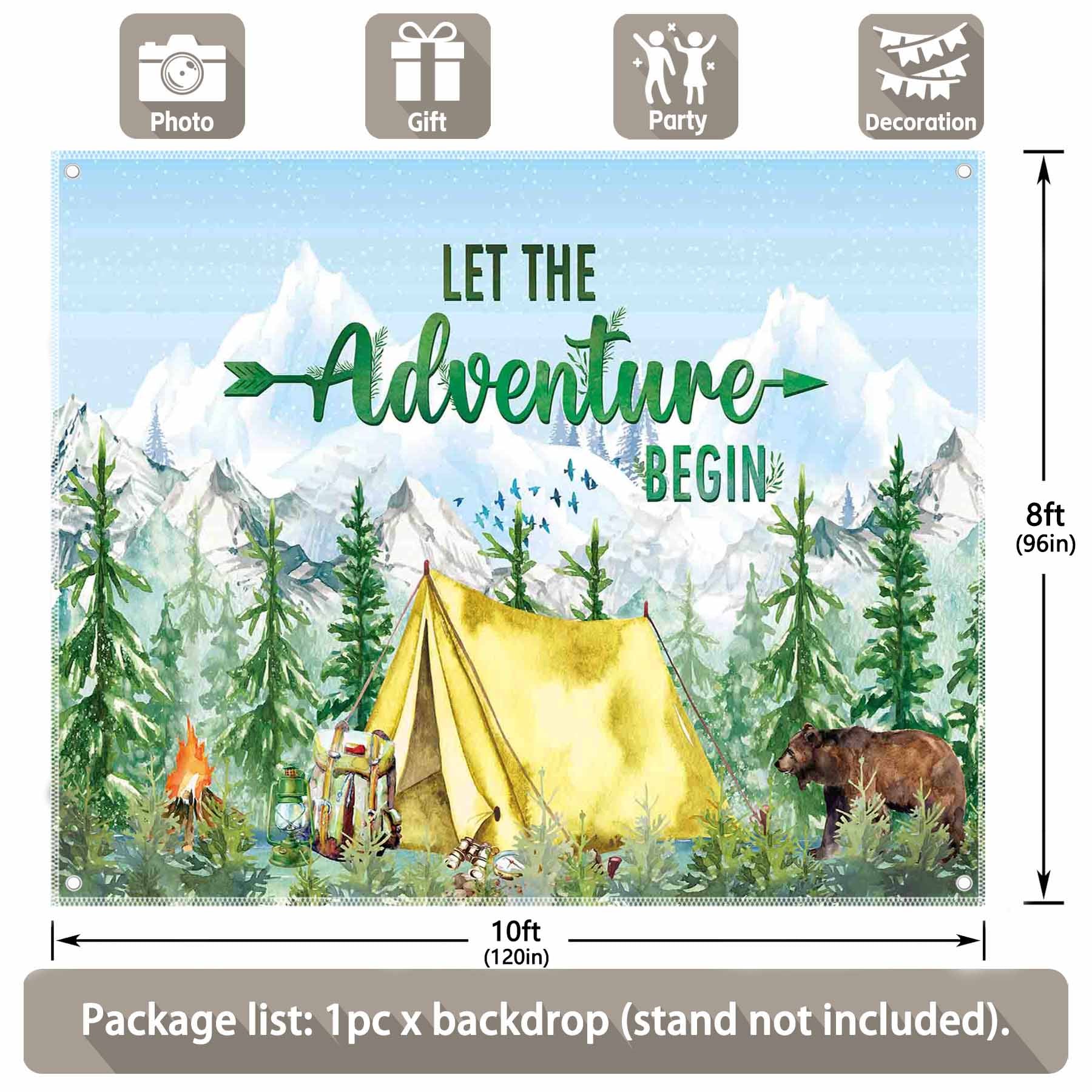 Let The Adventure Begin Camping Background