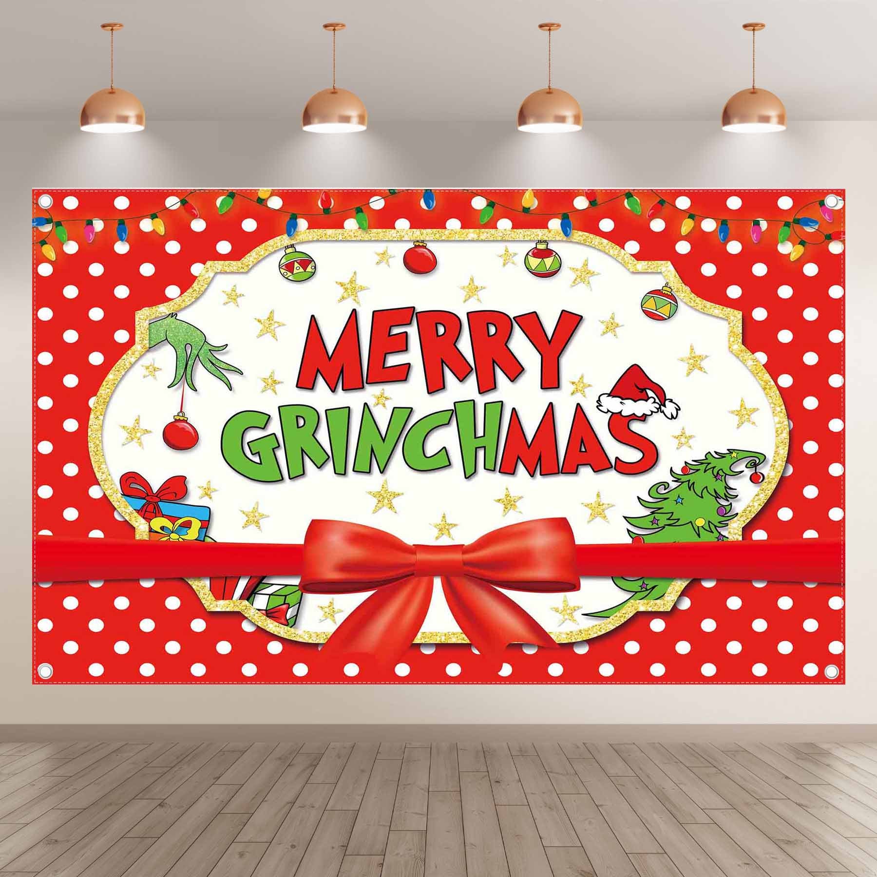 Merry Christmas ,Winter Holiday Baby Shower Birthday backdrops(FAST) - UUFelice Studio