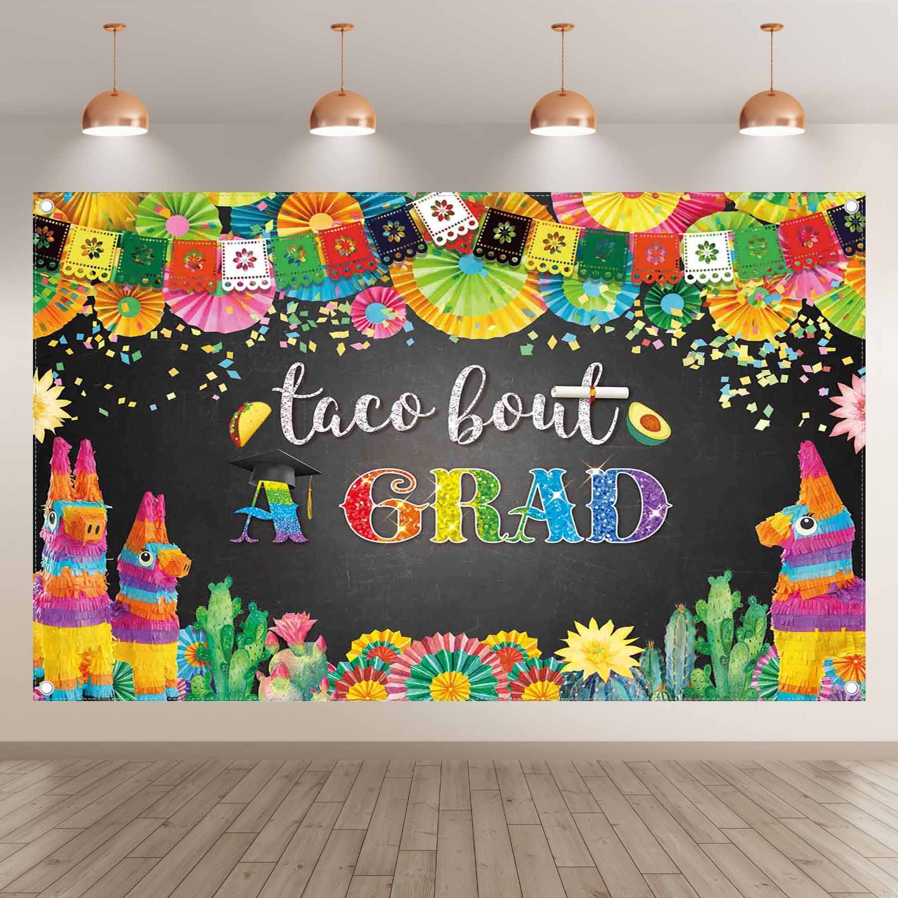 Taco Bout A Grad Celebrate Graduation Class of 2024 Background(FAST)