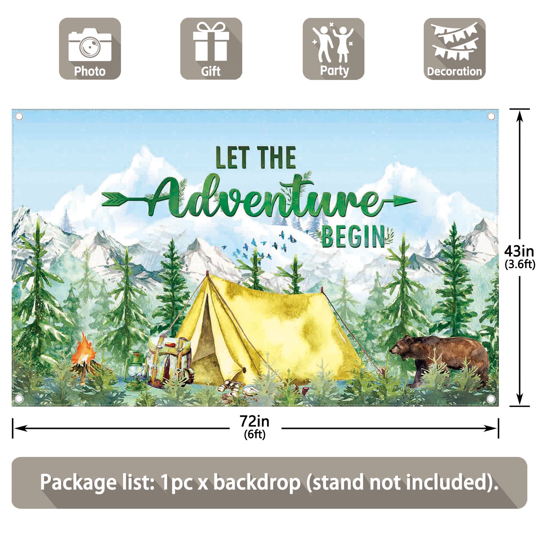 Let The Adventure Begin Camping Background