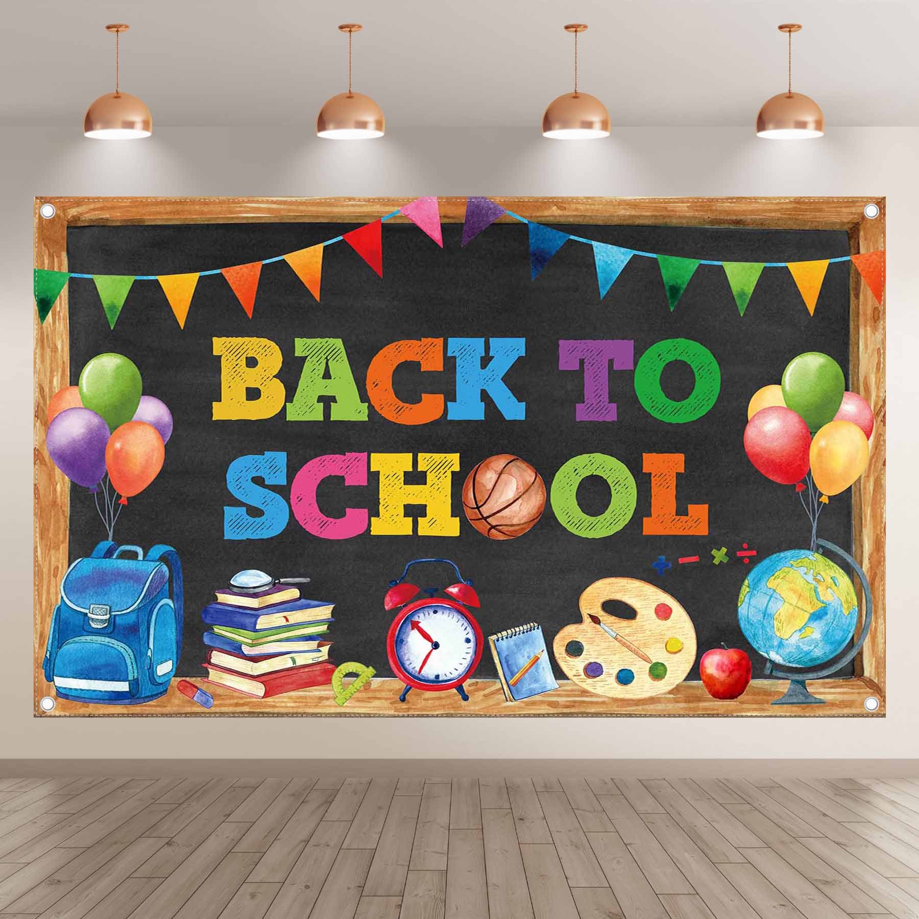 Welcome Back To School First Day Of Kindergarten Backdrop