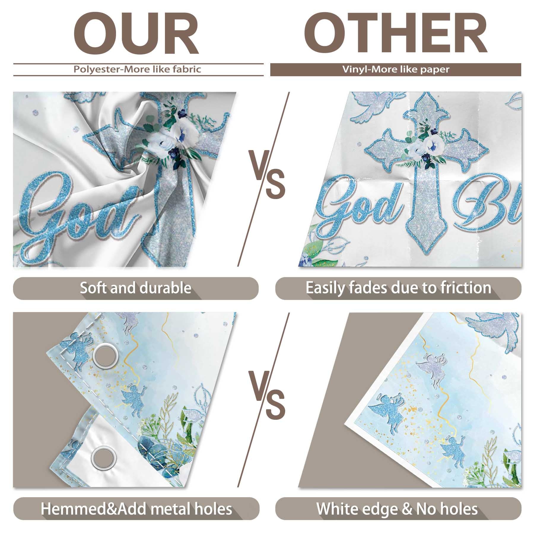 God Bless First Holy Communion Christening Background(FAST)