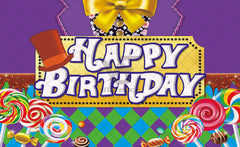 Chocolate Factory Birthday Sweet Candy Backdrop