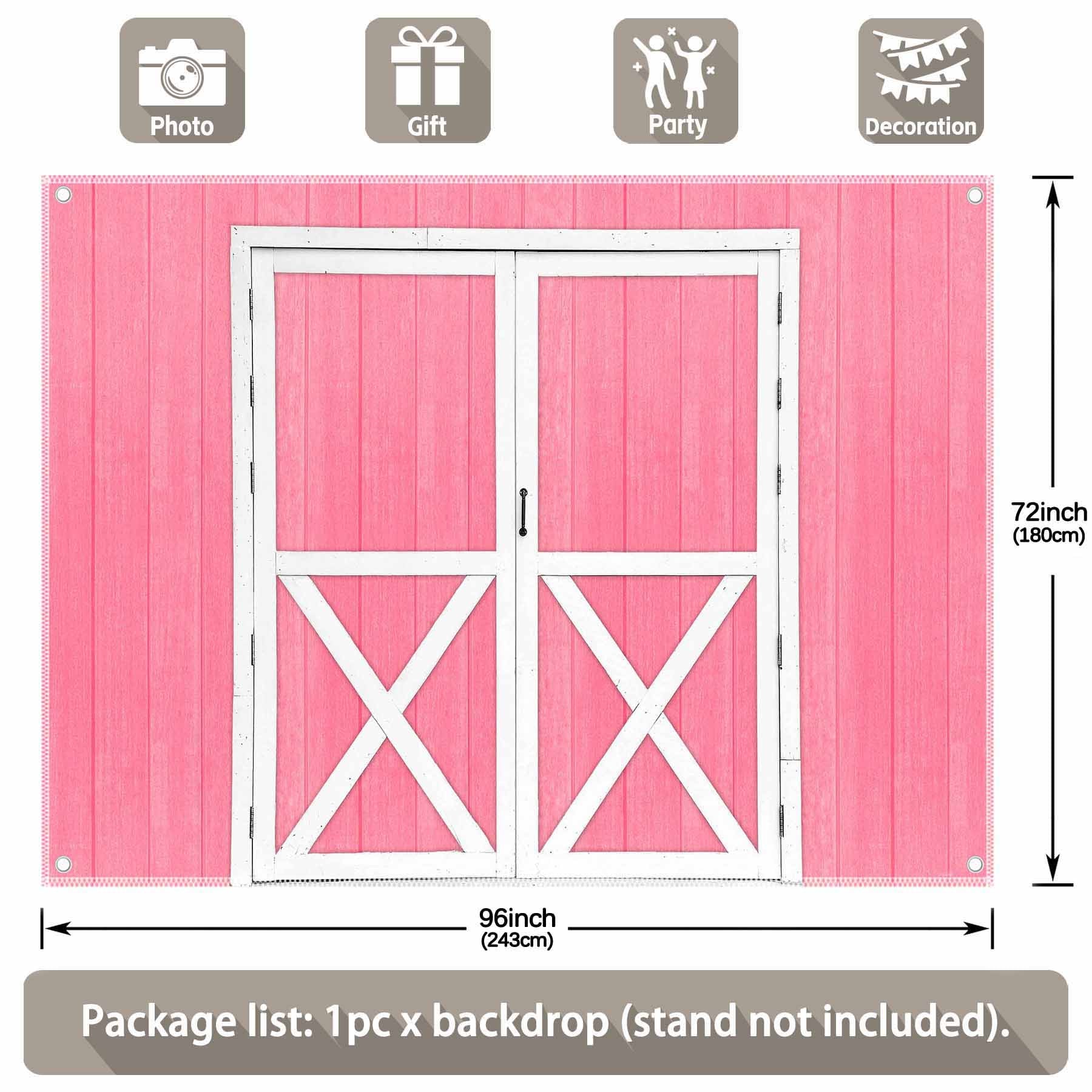 Multi-Size Rustic Barn Door Western Birthday Parties  Background(FAST) - UUFelice Studio