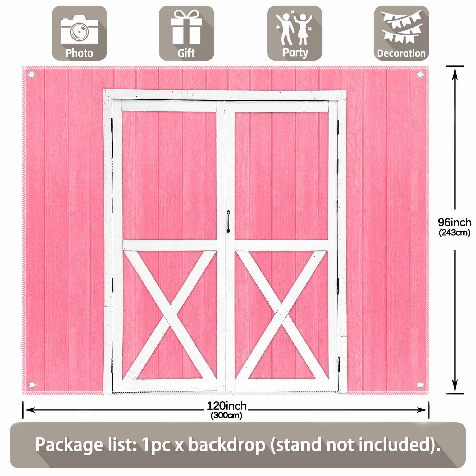 Multi-Size Rustic Barn Door Western Birthday Parties  Background(FAST) - UUFelice Studio