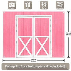 Multi-Size Rustic Barn Door Western Birthday Parties  Background(FAST) - UUFelice Studio