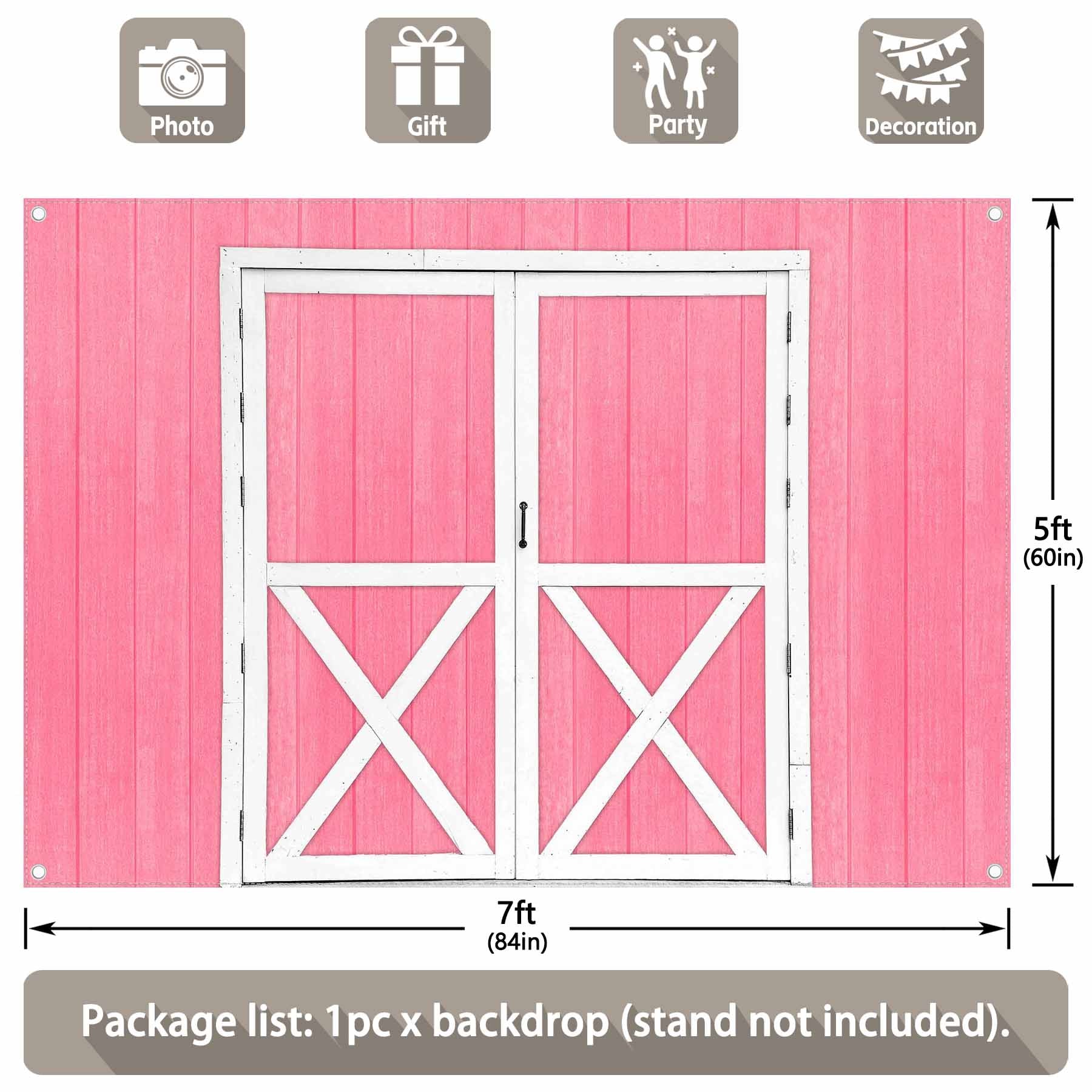 Multi-Size Rustic Barn Door Western Birthday Parties  Background(FAST) - UUFelice Studio