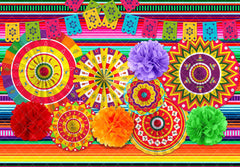 Fabric Mexican Fiesta Theme Cinco De Mayo Background(FAST) - UUFelice Studio