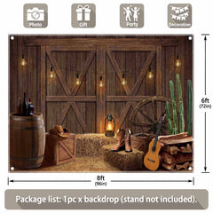 Rustic Western Cowboy Wild West to life Backdrop(FAST) - UUFelice Studio