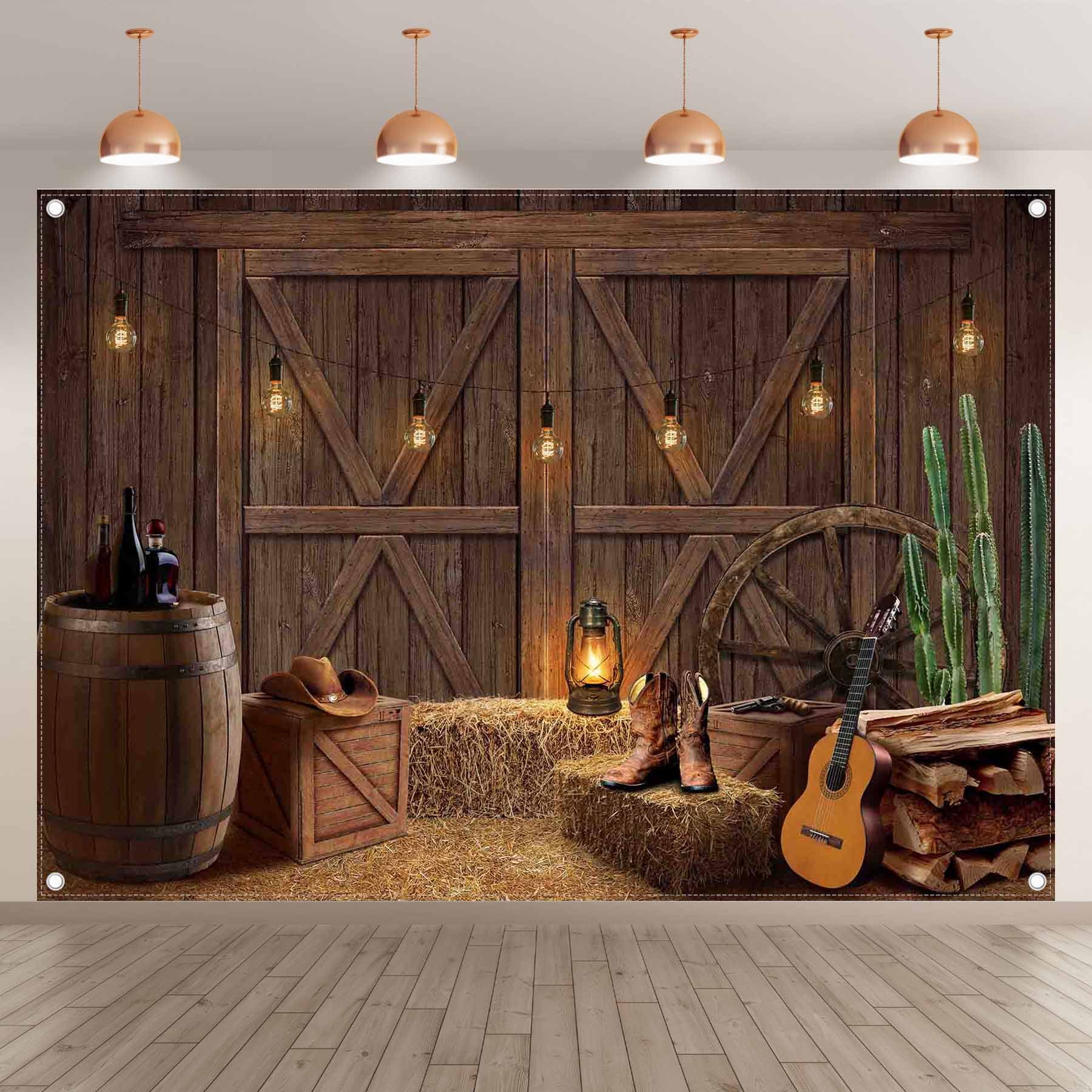 Rustic Western Cowboy Wild West to life Backdrop(FAST) - UUFelice Studio